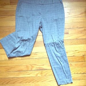 New York and company grey checked pants